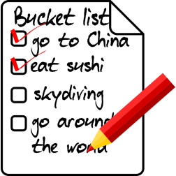 Bucket list