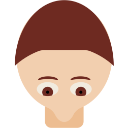 Funny man head