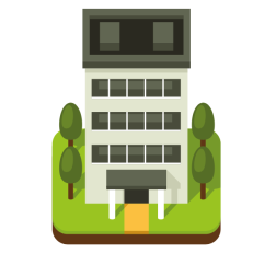 Residential building icon