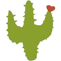 Cactus with heart