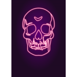 Neon skull