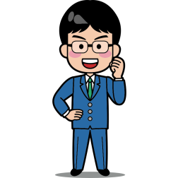 Man in a blue suit