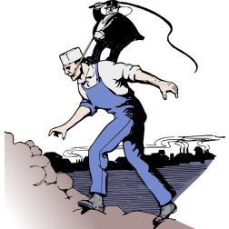 Capitalist with a whip