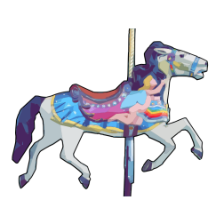 Wooden Carousel Horse