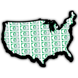 Cash Money USA map