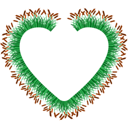 Cat Tails And Grass Frame (#3)