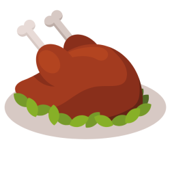Chicken on the plate