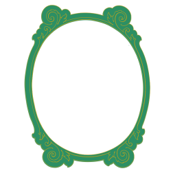 Simple Oval Frame - Color Remix