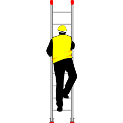 Climbing a ladder