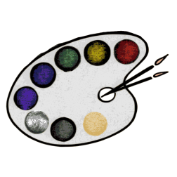 Color Palette Retro Illustration