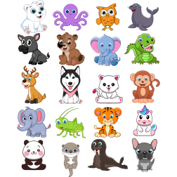 Cute animals collection