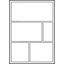 Comic book page template 2