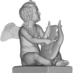 Angel playing instrument 3D