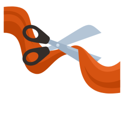 Cut the ribbon