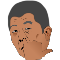 This mister nose picking