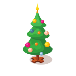 Decorated Christmas tree