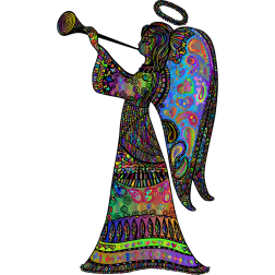 Decorative Angel Polyprismatic Pattern
