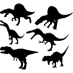 Dinosaurs silhouette