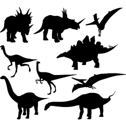 Dinosaurs silhouette-1643270408