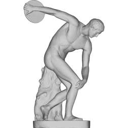 Discobolus statue 3D