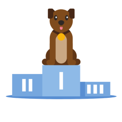 A winning dog
