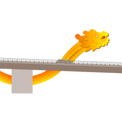 Dragon over bridge