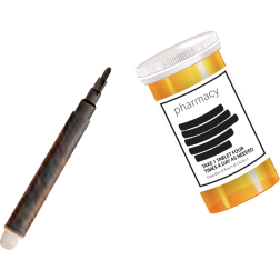 Medicine censored with pen