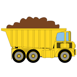 Dump Truck with Dirt