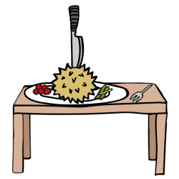 Food on a table