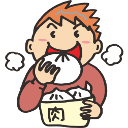 Eating Chinese-style Steamed Bun (#2)