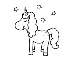Unicorn for coloring