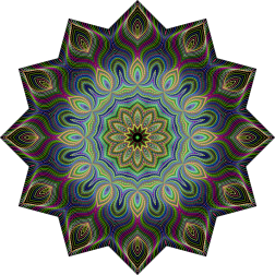 Fractal art flower