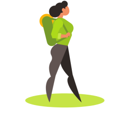 Female hiker