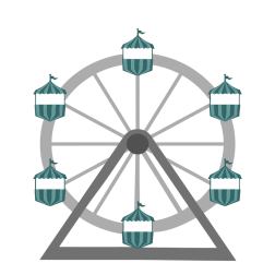 Ferris Wheel - Isolated