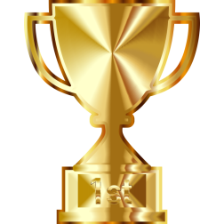 Golden trophy award