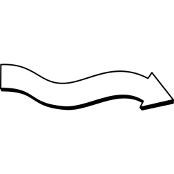 Wavy arrow
