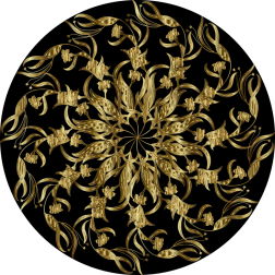 Mandala Gold Sign
