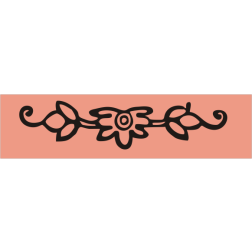 Vintage Floral Decoration Silhouette 1875 British Library