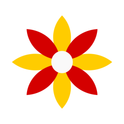 Red and Yellow Flower Icon
