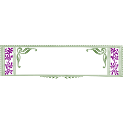 Flower banner border