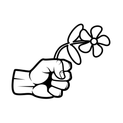 Flower in fist