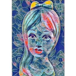 Abstract flower girl