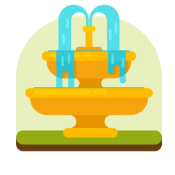 A fountain