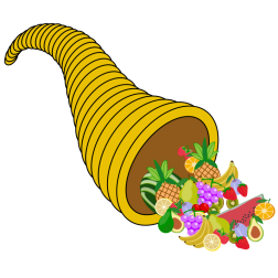 Fruit in a horn