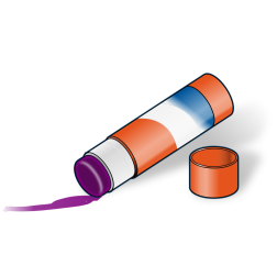 Purple paste tube