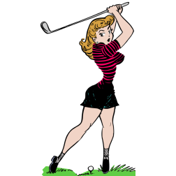 Golfer lady