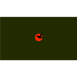 Bird on a red dot