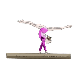 Gymnastics lady