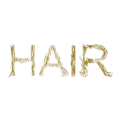 Hair typography
