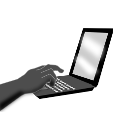 Typing vector image